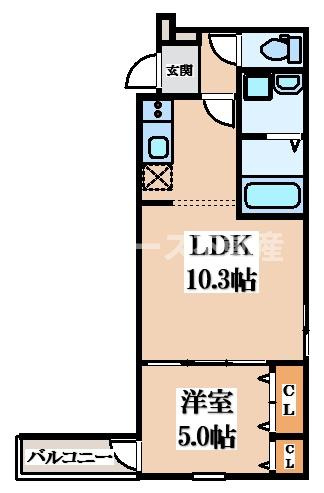 【間取り】 | フジパレス花園Ⅱ番館
