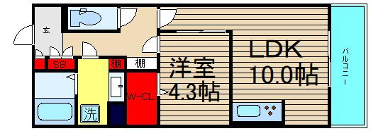 サンジェルマン市岡の間取り
