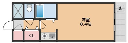 リバーライズ永和の間取り