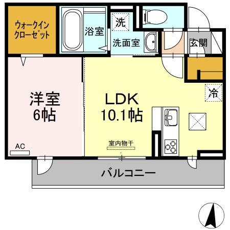 キャトルセゾン南佐古の間取り