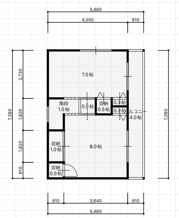 網走市向陽ヶ丘５丁目売家の間取り|2階