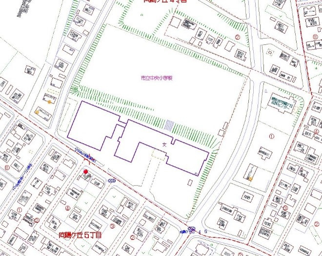 網走市向陽ヶ丘５丁目売家の地図