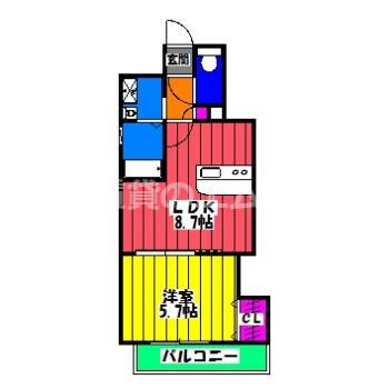 【間取り】 | 第４０川崎ビル | 第４０川崎ビルの間取り