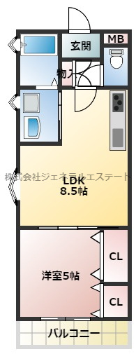 【間取り】 | ピレーネ明和