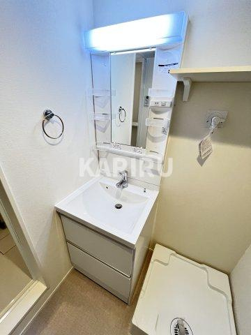 ハーモニーテラス京橋の洗面所|ゆったりとスペースのある洗面所