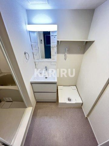 ハーモニーテラス京橋の洗面所|スペースが確保できる洗面所です