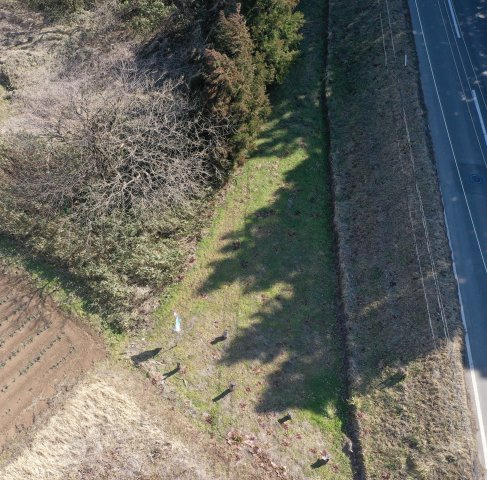 大玉村　畑用地　②の前面道路含む現地写真