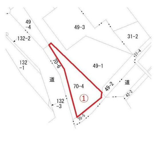 大玉村　畑用地　①の区画図