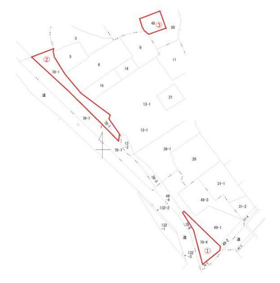 大玉村　畑用地　③の区画図