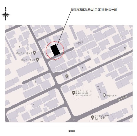 東区牡丹山1丁目　新築戸建の地図