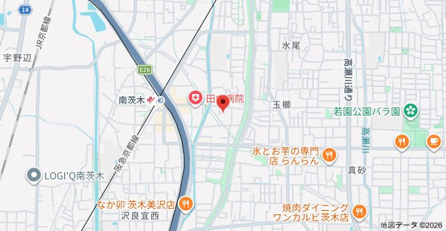 チェリーアベニュー南茨木B棟の地図