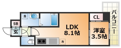 LIVIAZ KOBE LaMerの間取り