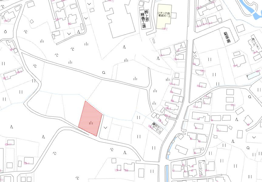 都城市都島町の売地の土地図