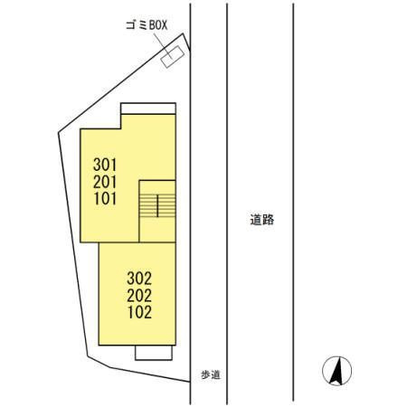 Ｐ.Ｏ.Ｍ 分倍河原の区画図