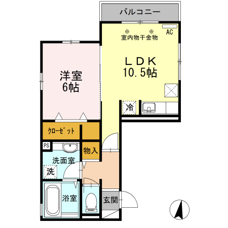 Ｐ.Ｏ.Ｍ 分倍河原の間取り