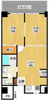 【間取り】 | 新大阪ＫＧビル | 新大阪ＫＧビル　８０１号室