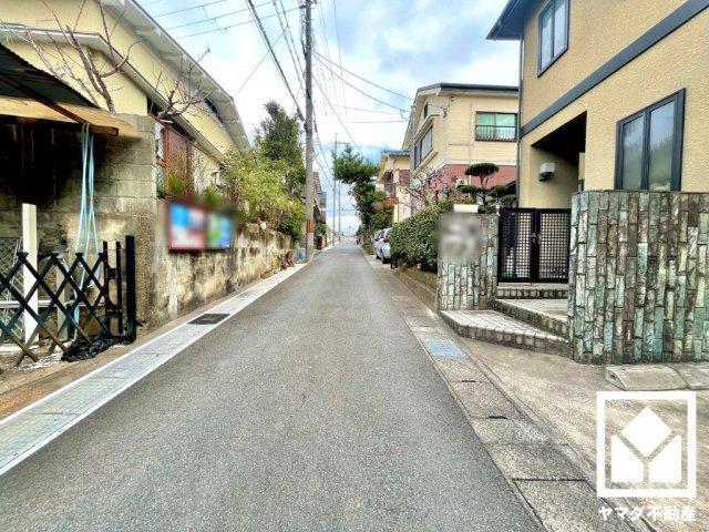 宇治市広野町桐生谷の前面道路含む現地写真