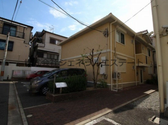 メゾン　アズールA棟の外観|外観は落ち着いています