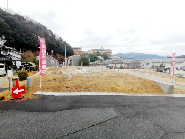 広島市安佐南区上安7丁目　新築一戸建ての前面道路含む現地写真|撮影2024/02