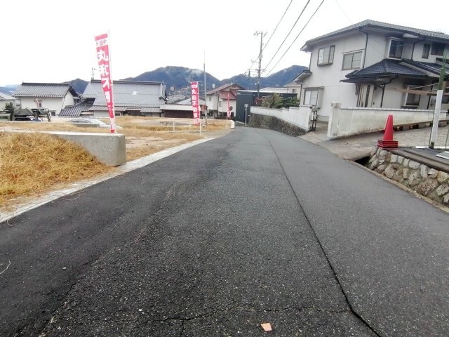 広島市安佐南区上安7丁目　新築一戸建ての前面道路含む現地写真|撮影2024/02