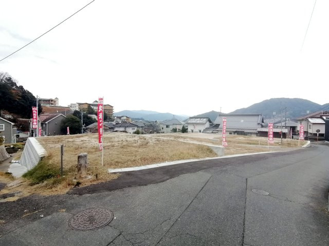 広島市安佐南区上安7丁目　新築一戸建ての前面道路含む現地写真|撮影2024/02