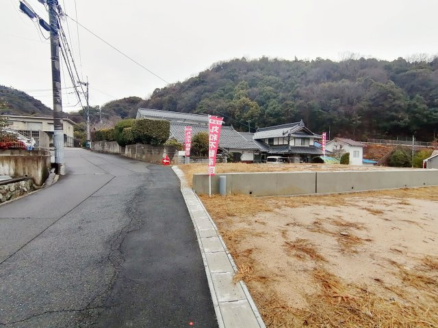 広島市安佐南区上安7丁目　新築一戸建ての前面道路含む現地写真|撮影2024/02