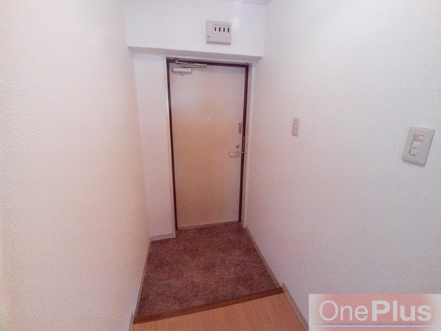 信和マンションの玄関