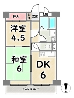 【間取り】 | 嵯峨ハイツ