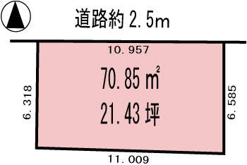各務原市那加西野町の土地図