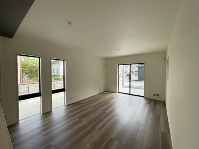 【居間・リビング】 | 熊谷市銀座　戸建住宅 | ≪3号棟≫
現地(2024年4月撮影)