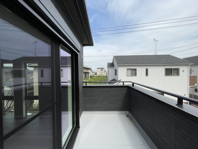 【バルコニー】 | 熊谷市銀座　戸建住宅 | ≪3号棟≫
現地(2024年4月撮影)