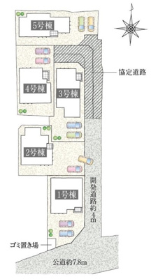 【区画図】 | 熊谷市銀座　戸建住宅
