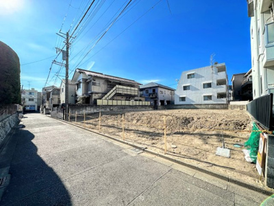 【前面道路含む現地写真】 | ◆◇大鋸1丁目　建築条件なし売地◇◆ | ◆前面道路も幅員があり車の運転も安心！前面道路は閑静な住宅地。車通りの少ない道路です。お子様にも安心です。