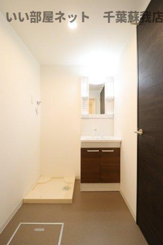 ジークレスト千葉浜野の洗面所|コンパクトで使いやすい洗面所