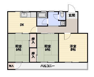 【間取り】 | 一言寺団地Ａ1棟