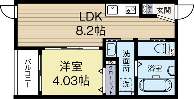 【間取り】 | アルバトロスⅠ | 現況優先。