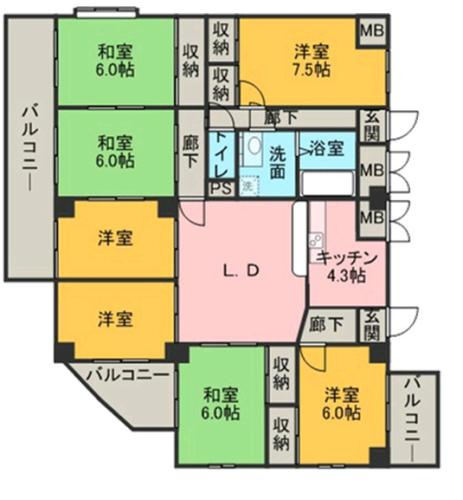 マノワールINOの間取り
