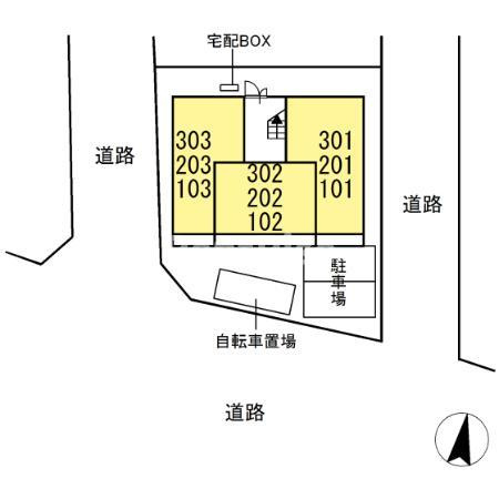 ジャルダンノールの区画図