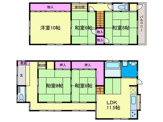 【間取り】 | 高槻市古曽部町一戸建