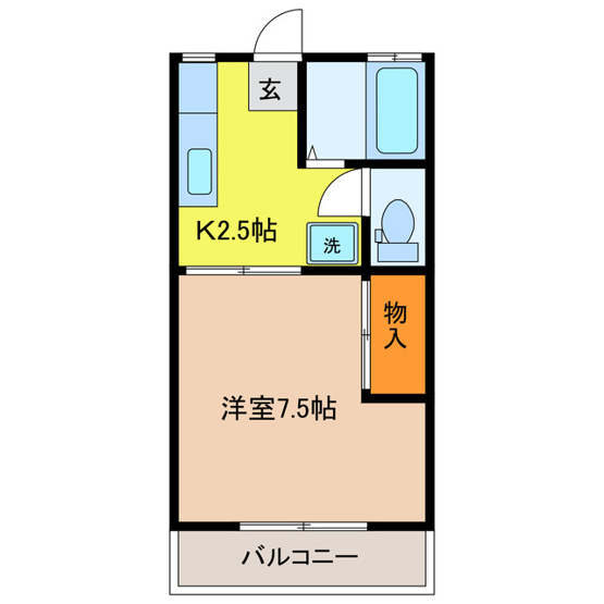 【間取り】 | コーポサザンクロス（清原台）