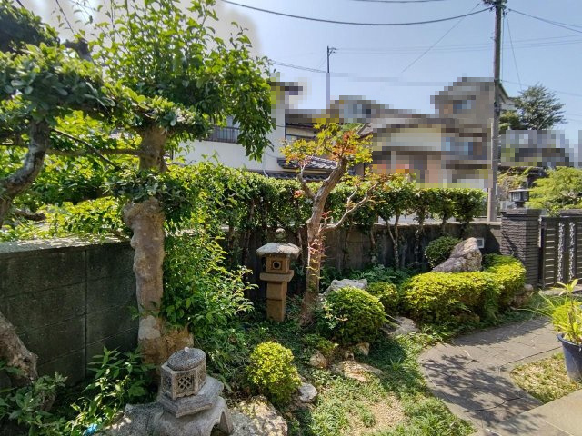 高知市福井町　中古戸建ての庭