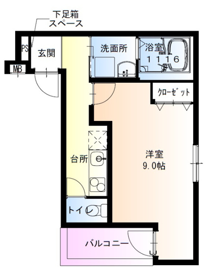 【間取り】 | フジパレス北野田Ⅰ番館