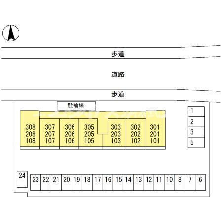 グラン・ブルーエスターテ矢中の区画図|高崎、前橋、伊勢崎エリアのお部屋探しはエンドスケープまで！お客様の理想お聞かせ下さい♪