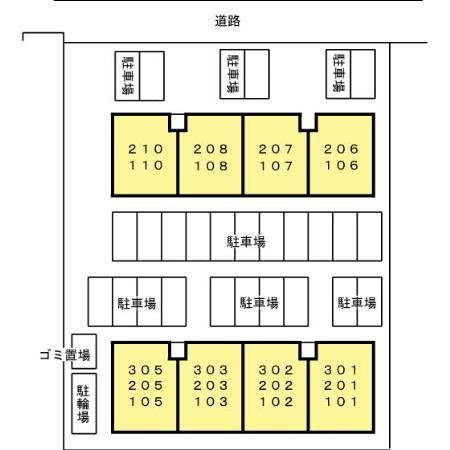 熊本市東区小峯３丁目のアパートのその他共用部分