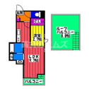 【間取り】 | サンメゾン大橋の間取り