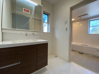 【独立洗面台】 | 行田市深水町Ⅱ　戸建住宅 | ≪2号棟≫
現地(2024年1月撮影)