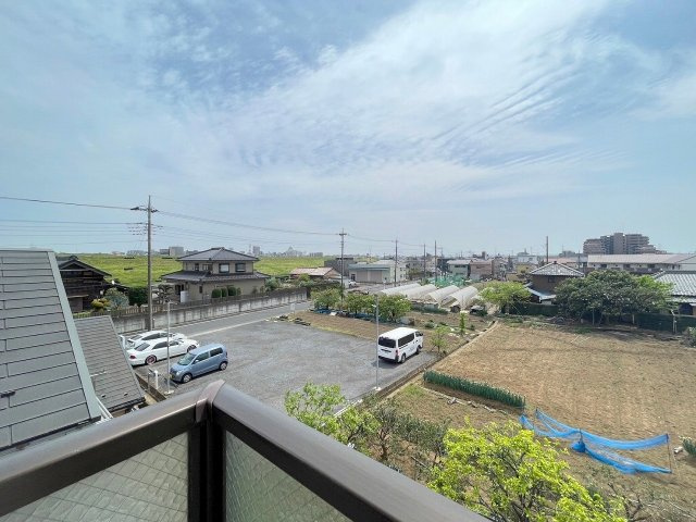コスモ三郷リバーピアの展望|バルコニーからの眺めです