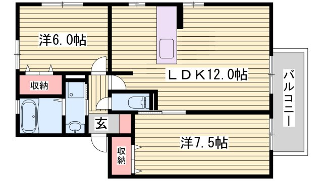 アルコバレーノⅠの間取り