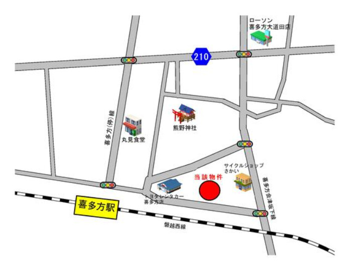 喜多方市豊川町米室字二本杉　土地