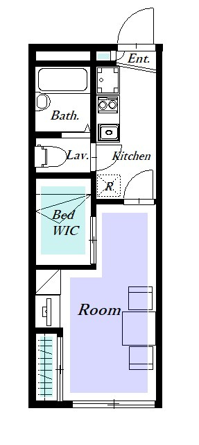 レオパレスｐａｒｔｉｒｅの間取り